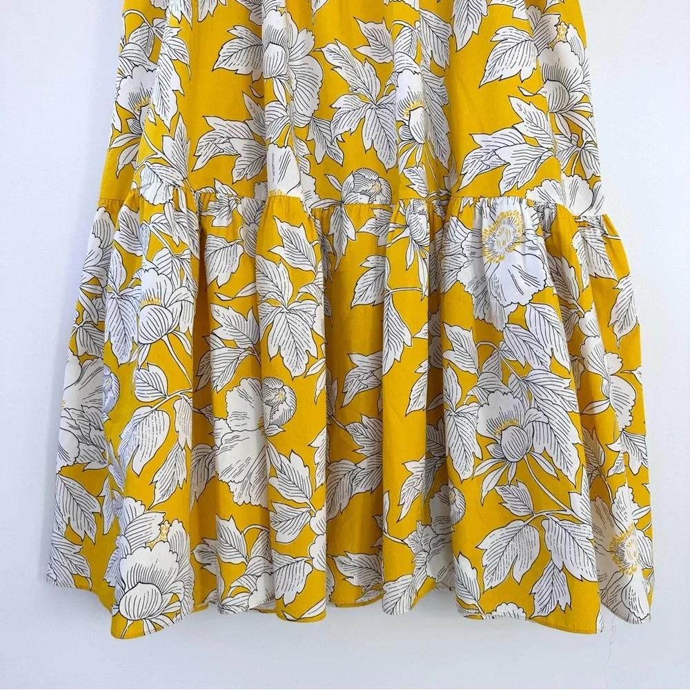 NEW Zara Yellow Summer Midi Dress w/ spaghetti straps - Picture 7 of 12